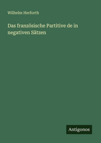 Das französische Partitive de in negativen Sätzen