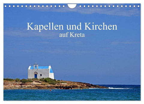 Kapellen und Kirchen auf Kreta (Wandkalender 2027 DIN A4 quer), CALVENDO Monatskalender