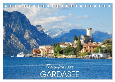 Traumkulisse Gardasee (Tischkalender 2027 DIN A5 quer), CALVENDO Monatskalender