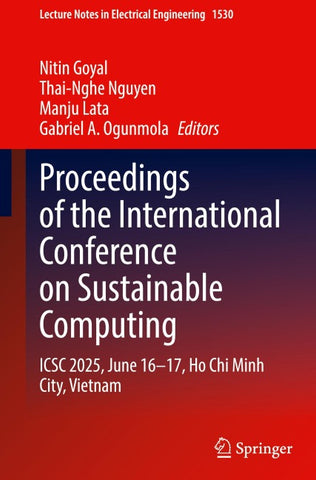 Proceedings of the International Conference on Sustainable Computing