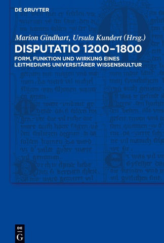 Disputatio 1200–1800