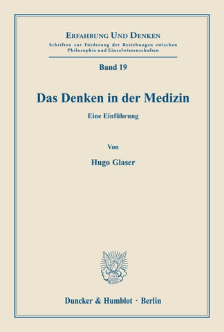 Das Denken in der Medizin.