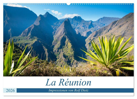 La Réunion - Impressionen von Rolf Dietz (Wandkalender 2026 DIN A2 quer), CALVENDO Monatskalender