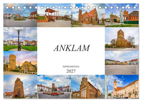 Anklam Impressionen (Tischkalender 2027 DIN A5 quer), CALVENDO Monatskalender