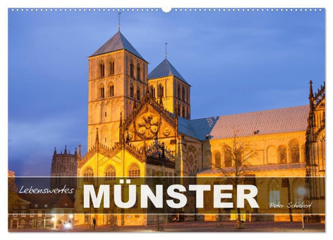Lebenswertes Münster (Wandkalender 2027 DIN A2 quer), CALVENDO Monatskalender