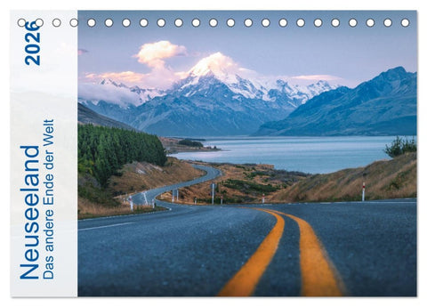 Neuseeland - Das andere Ende der Welt (Tischkalender 2026 DIN A5 quer), CALVENDO Monatskalender