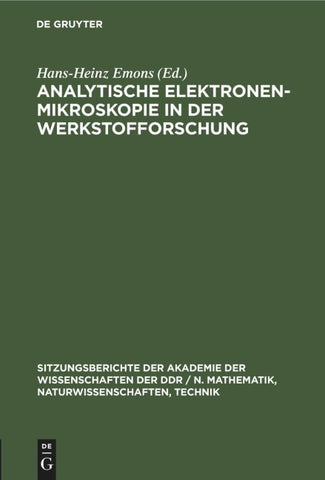 Analytische Elektronenmikroskopie in der Werkstofforschung