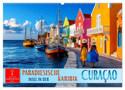 Curaçao - paradiesische Insel in der Karibik (Wandkalender 2026 DIN A2 quer), CALVENDO Monatskalender