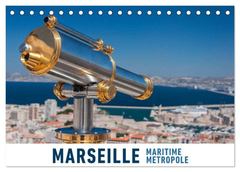 Marseille Maritime Metropole (Tischkalender 2027 DIN A5 quer), CALVENDO Monatskalender
