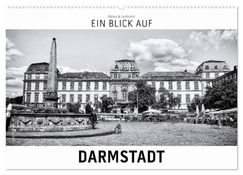 Ein Blick auf Darmstadt (Wandkalender 2026 DIN A2 quer), CALVENDO Monatskalender