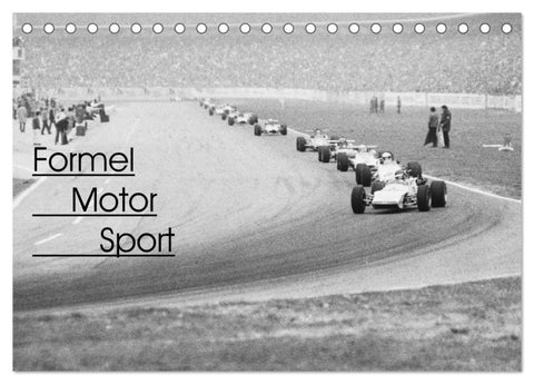 Formel Motor Sport (Tischkalender 2027 DIN A5 quer), CALVENDO Monatskalender