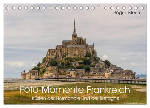 Küsten der Normandie und der Bretagne (Tischkalender 2027 DIN A5 quer), CALVENDO Monatskalender