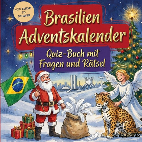 Brasilien-Adventskalender: Quiz-Buch mit Fragen und Rätsel