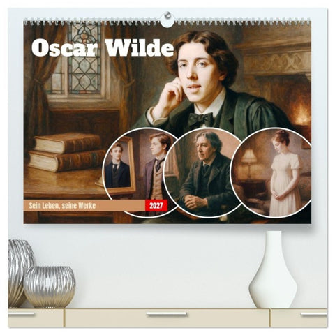 Oscar Wilde (hochwertiger Premium Wandkalender 2027 DIN A2 quer), Kunstdruck in Hochglanz