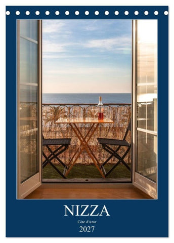 Nizza - Cote d'Azur 2027 (Tischkalender 2027 DIN A5 hoch), CALVENDO Monatskalender