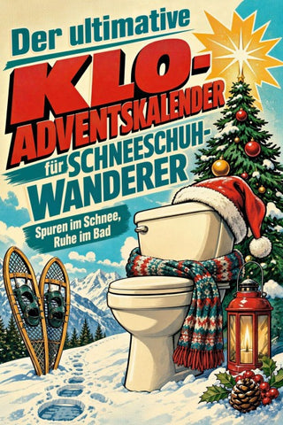 Der ultimative Klo-Adventskalender für Schneeschuh-Wanderer