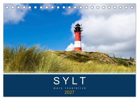 Sylt mein Inselblick (Tischkalender 2027 DIN A5 quer), CALVENDO Monatskalender