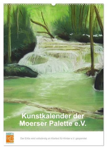 Kunstkalender der Moerser Palette e.V. (Wandkalender 2027 DIN A2 hoch), CALVENDO Monatskalender