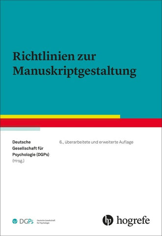 Richtlinien zur Manuskriptgestaltung