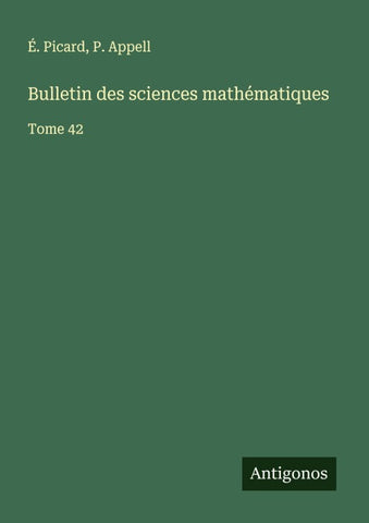 Bulletin des sciences mathématiques