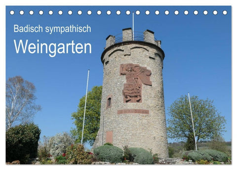 Badisch sympathisch Weingarten (Tischkalender 2027 DIN A5 quer), CALVENDO Monatskalender