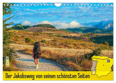 Der Jakobsweg von seinen schönsten Seiten! (Wandkalender 2026 DIN A4 quer), CALVENDO Monatskalender