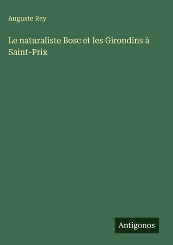 Le naturaliste Bosc et les Girondins à Saint-Prix