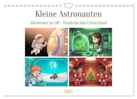 Kleine Astronauten (Wandkalender 2027 DIN A4 quer), CALVENDO Monatskalender