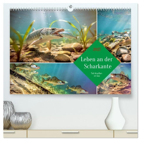 Leben an der Scharkante (hochwertiger Premium Wandkalender 2027 DIN A2 quer), Kunstdruck in Hochglanz