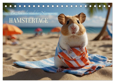 Hamstertage (Tischkalender 2027 DIN A5 quer), CALVENDO Monatskalender