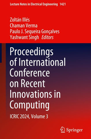 Proceedings of International Conference on Recent Innovations in Computing