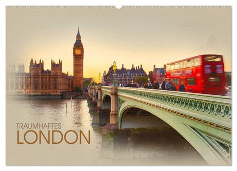 Traumhaftes London (Wandkalender 2027 DIN A2 quer), CALVENDO Monatskalender