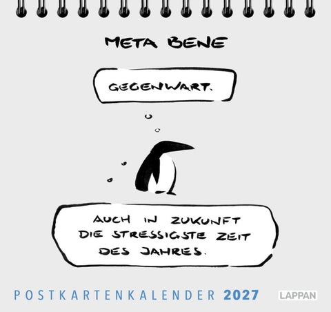 meta bene Postkartenkalender 2027