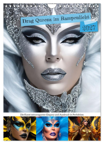 Drag Queens im Rampenlicht (Wandkalender 2027 DIN A4 hoch), CALVENDO Monatskalender