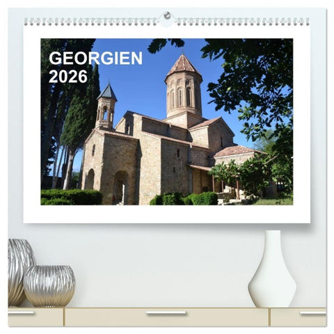 GEORGIEN 2026 (hochwertiger Premium Wandkalender 2026 DIN A2 quer), Kunstdruck in Hochglanz