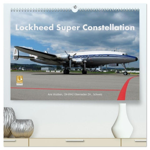 Lockheed Super Constellation HB-RSC (hochwertiger Premium Wandkalender 2027 DIN A2 quer), Kunstdruck in Hochglanz