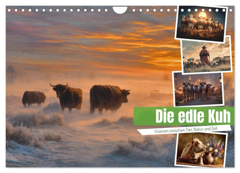 Die edle Kuh (Wandkalender 2027 DIN A4 quer), CALVENDO Monatskalender