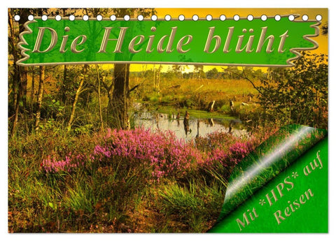 Die Heide blüht (Tischkalender 2026 DIN A5 quer), CALVENDO Monatskalender