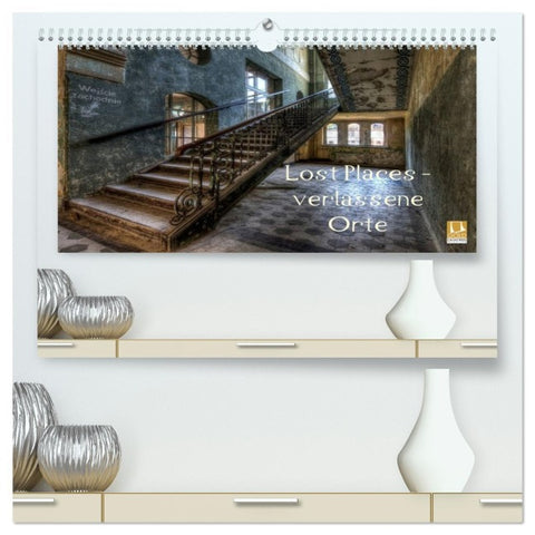 Lost Places - Verlassene Orte (hochwertiger Premium Wandkalender 2026 DIN A2 quer), Kunstdruck in Hochglanz