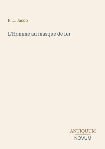 L'Homme au masque de fer