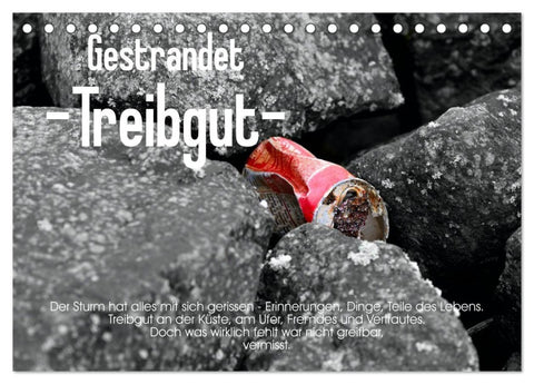 Gestrandet -Treibgut- (Tischkalender 2027 DIN A5 quer), CALVENDO Monatskalender