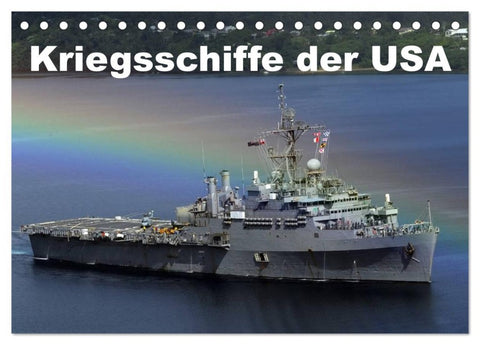 Kriegsschiffe der USA (Tischkalender 2026 DIN A5 quer), CALVENDO Monatskalender