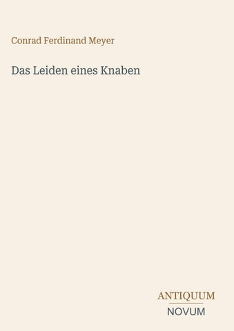 Das Leiden eines Knaben