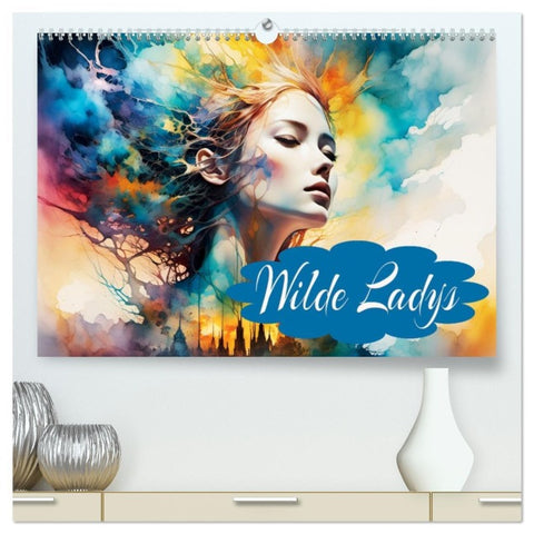 Wilde Ladys (hochwertiger Premium Wandkalender 2026 DIN A2 quer), Kunstdruck in Hochglanz
