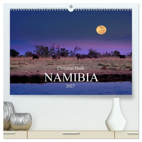 NAMIBIA Christian Heeb (hochwertiger Premium Wandkalender 2027 DIN A2 quer), Kunstdruck in Hochglanz