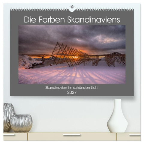 Die Farben Skandinaviens (hochwertiger Premium Wandkalender 2027 DIN A2 quer), Kunstdruck in Hochglanz