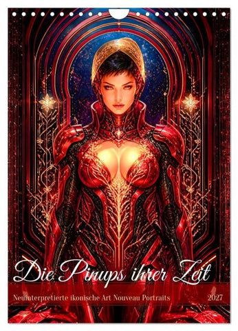 Die Pinups ihrer Zeit (Wandkalender 2027 DIN A4 hoch), CALVENDO Monatskalender