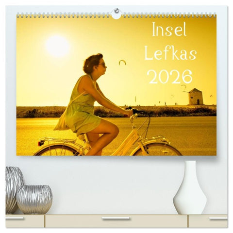 Insel Lefkas (hochwertiger Premium Wandkalender 2026 DIN A2 quer), Kunstdruck in Hochglanz