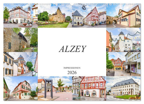 Alzey Impressionen (Wandkalender 2026 DIN A2 quer), CALVENDO Monatskalender