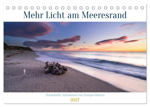 Mehr Licht am Meeresrand (Tischkalender 2027 DIN A5 quer), CALVENDO Monatskalender